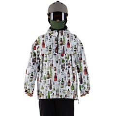 Bottle Chic Print Patterns Men s Ski And Snowboard Waterproof Breathable Jacket