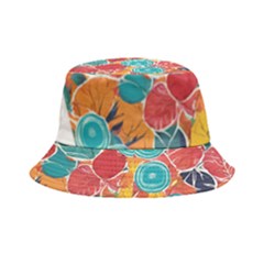 Floral And Leaves Pattern Bucket Hat