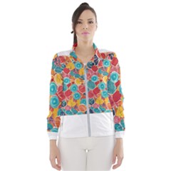 Floral And Leaves Pattern Women s Windbreaker