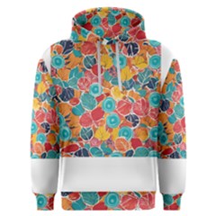 Floral And Leaves Pattern Men s Overhead Hoodie