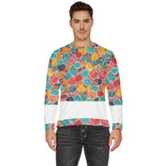 Floral And Leaves Pattern Men s Fleece Sweatshirt