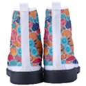 floral and leaves pattern Women s High-Top Canvas Sneakers View4