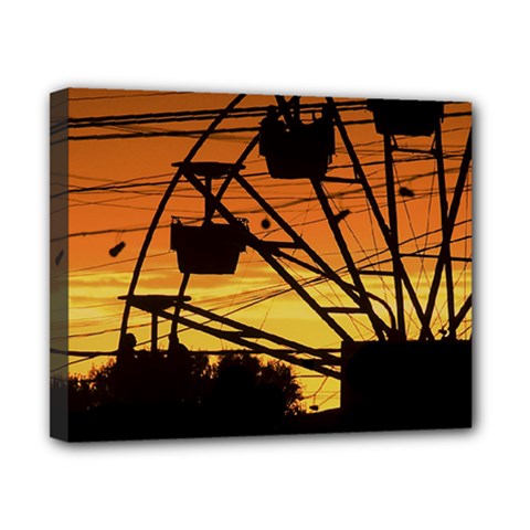 Urban Sunset Scene, Las Grutas, Rio Negro, Argentina Bk Canvas 10  X 8  (stretched) by dflcprintsclothing