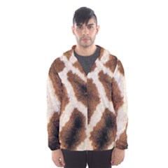 Giraffe Skin Texture Men s Hooded Windbreaker