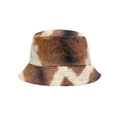 Giraffe Skin Texture Inside Out Bucket Hat (kids) by kyorashop23