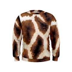 Giraffe Skin Texture Kids  Sweatshirt