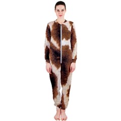 Giraffe Skin Texture Onepiece Jumpsuit (ladies)