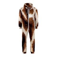 Giraffe Skin Texture Hooded Jumpsuit (kids)