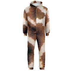 Giraffe Skin Texture Hooded Jumpsuit (men)