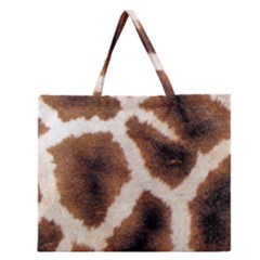 Giraffe Skin Texture Zipper Large Tote Bag by kyorashop23