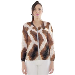 Giraffe Skin Texture Women s Windbreaker