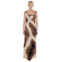 Giraffe Skin Texture Thigh Split Maxi Dress View2