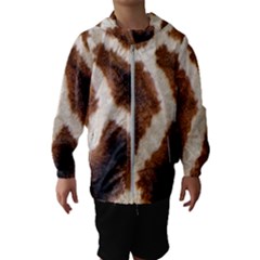 Giraffe Skin Texture Kids  Hooded Windbreaker