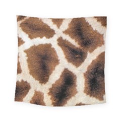 Giraffe Skin Texture Square Tapestry (small)