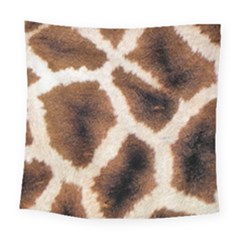 Giraffe Skin Texture Square Tapestry (large)