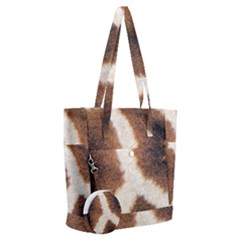 Giraffe Skin Texture Everyday Shoulder Bag With Pouch Bag