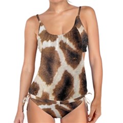 Giraffe Skin Texture Tankini Set by kyorashop23