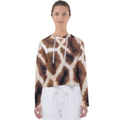 Giraffe Skin Texture Women s Slouchy Sweat