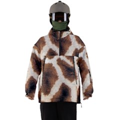 Giraffe Skin Texture Men s Ski And Snowboard Waterproof Breathable Jacket by kyorashop23