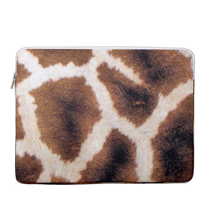 Giraffe Skin Texture 15  Vertical Laptop Sleeve Case With Pocket