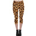 Giraffe Texture, Close-up, Giraffe Skin Texture Capri Leggings  View1