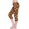 Giraffe Texture, Close-up, Giraffe Skin Texture Capri Leggings  View3