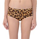 Giraffe Texture, Close-up, Giraffe Skin Texture Mid-Waist Bikini Bottoms View1