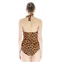 Giraffe Texture, Close-up, Giraffe Skin Texture Halter Swimsuit View2