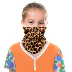 Giraffe Texture, Close-up, Giraffe Skin Texture Face Covering Bandana (kids) by kyorashop23