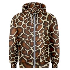 Giraffe Texture, Macro Men s Zipper Hoodie