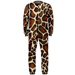 Giraffe Texture, Macro Onepiece Jumpsuit (men)