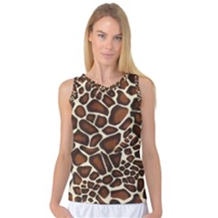 Giraffe Texture, Macro Women s Basketball Tank Top by kyorashop23