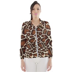 Giraffe Texture, Macro Women s Windbreaker