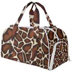 Giraffe Texture, Macro Burner Gym Duffle Bag by kyorashop23