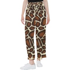 Giraffe Texture, Macro Women s Pants  by kyorashop23