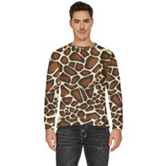 Giraffe Texture, Macro Men s Fleece Sweatshirt