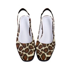 Giraffe Texture, Macro Women s Classic Slingback Heels by kyorashop23