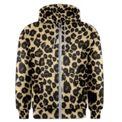 Jaguar Skin Texture, Jaguar Wool Texture, Yellow Men s Zipper Hoodie