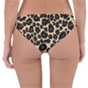 Jaguar Skin Texture, Jaguar Wool Texture, Yellow Reversible Hipster Bikini Bottoms View2