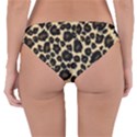 Jaguar Skin Texture, Jaguar Wool Texture, Yellow Reversible Hipster Bikini Bottoms View4