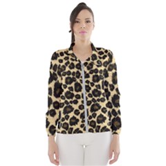 Jaguar Skin Texture, Jaguar Wool Texture, Yellow Women s Windbreaker