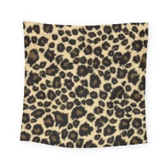 Jaguar Skin Texture, Jaguar Wool Texture, Yellow Square Tapestry (small)