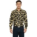 Jaguar Skin Texture, Jaguar Wool Texture, Yellow Men s Long Sleeve Shirt View1