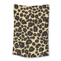 Jaguar Skin Texture, Jaguar Wool Texture, Yellow Small Tapestry