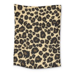 Jaguar Skin Texture, Jaguar Wool Texture, Yellow Medium Tapestry