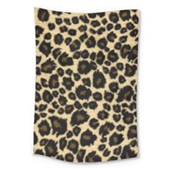 Jaguar Skin Texture, Jaguar Wool Texture, Yellow Large Tapestry