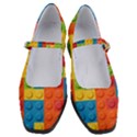 Lego Bricks, Colorful Dots Background Women s Mary Jane Shoes View1