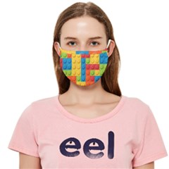 Lego Bricks, Colorful Dots Background Cloth Face Mask (adult) by kyorashop23