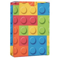 Lego Bricks, Colorful Dots Background Playing Cards Single Design (rectangle) With Custom Box