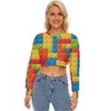 Lego Bricks, Colorful Dots Background Lightweight Long Sleeve Sweatshirt View1